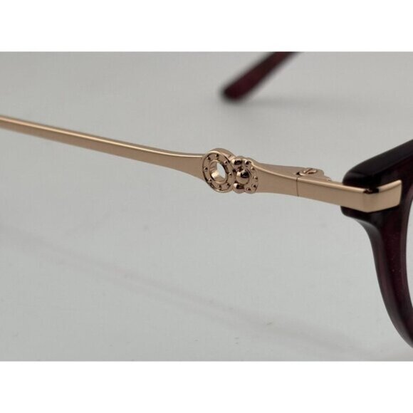 SuperFlex - SF-625 S406 52-16-135 Red & Gold Acetate Glasses Frames - Picture 5 of 9